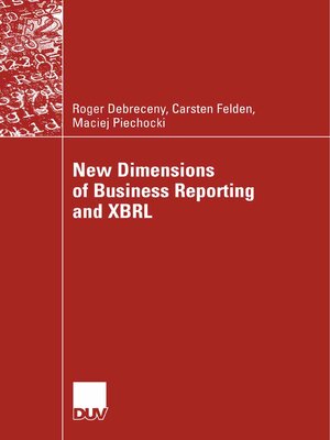 cover image of New Dimensions of Business Reporting and XBRL